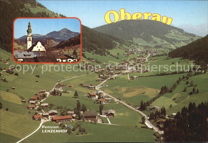 Oberau Tirol Pension Lenzenhof Fliegeraufnahme
