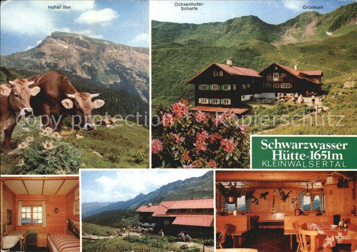 Hirschegg Kleinwalsertal Vorarlberg Schwarzwasserhuette Ochsenhofer Scharte Grue