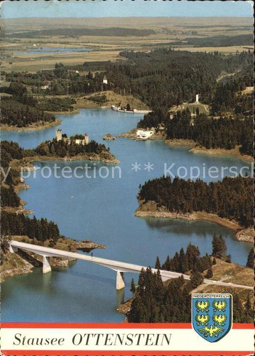 Ottenstein Rastenfeld Kamptalstausee Ottenstein Fliegeraufnahme