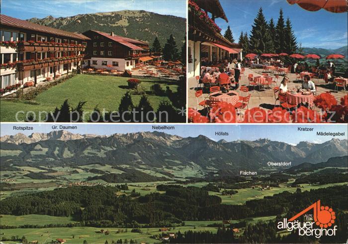 Sonthofen Oberallgaeu Allgaeuer Berghof Kratzer Maedelegabel Hoefats
