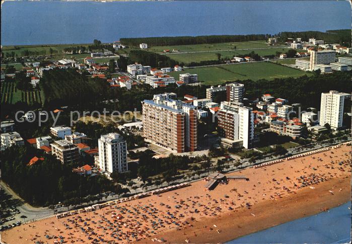 Lignano Sabbiadoro Strand Fliegeraufnahme