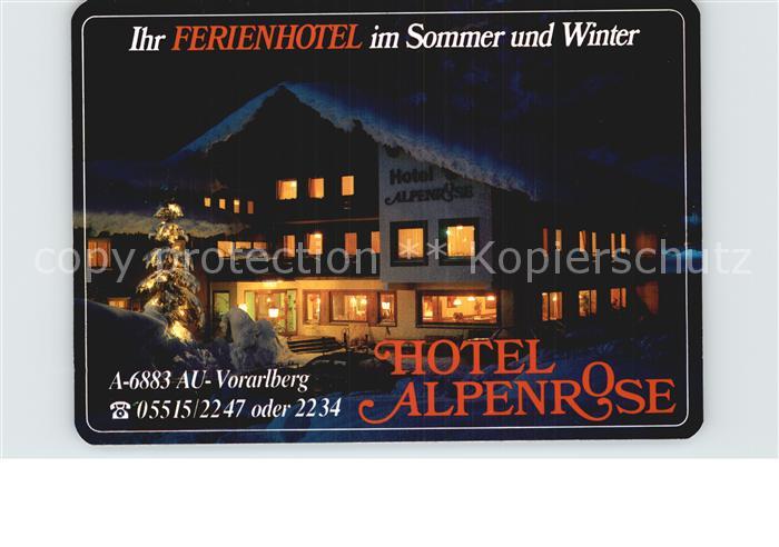 Au Vorarlberg Hotel Alpenrose