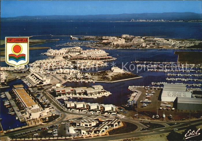 Camargue Fliegeraufnahme Hafen