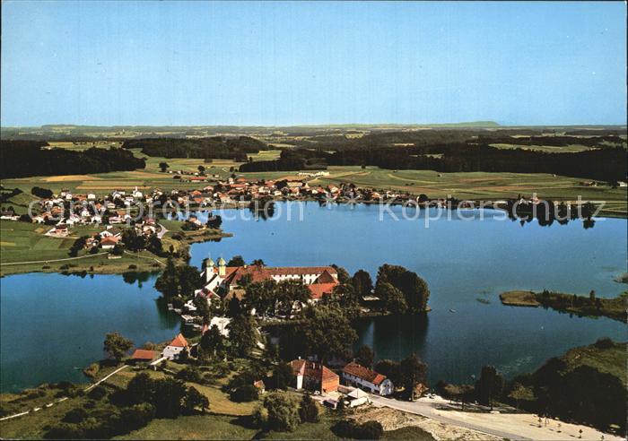 Seeon-Seebruck Fliegeraufnahme Inselschloss