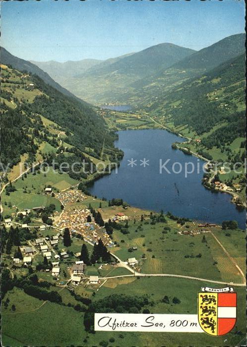 Afritz See Fliegeraufnahme Camping Lierzberg