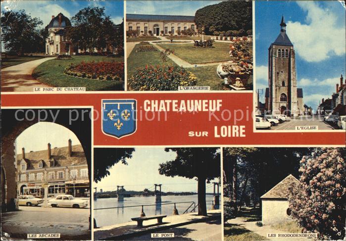 Chateauneuf Loire Parc Du Chateau L'Eglise Le Pont