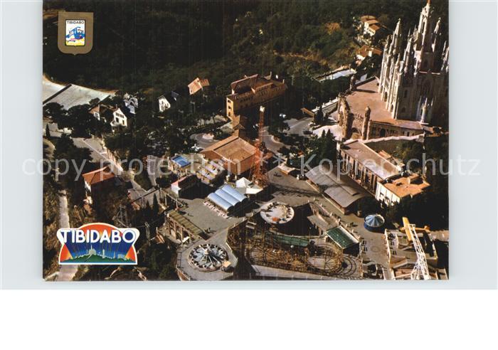 Barcelona Cataluna Fliegeraufnahme Vergnuegungspark