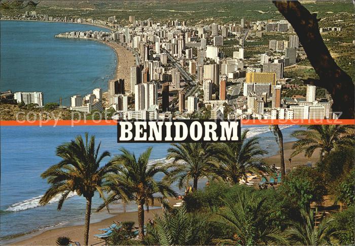 Benidorm Gesamtansicht mit Strand