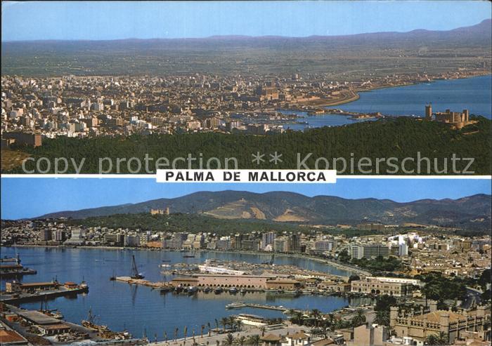 Palma de Mallorca Gesamtansicht Hafenansicht