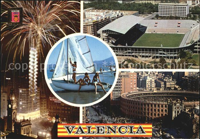 Valencia Valenciana Feuerwerk Stadion Arena