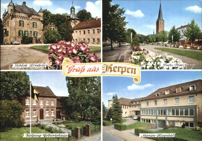 Kerpen Rheinland Schloss Loersfeld Stifts Platz Marien Hospital Kolping Geburtsh