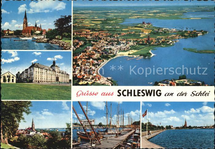 Schleswig Schlei Hafen Fliegeraufnahme
