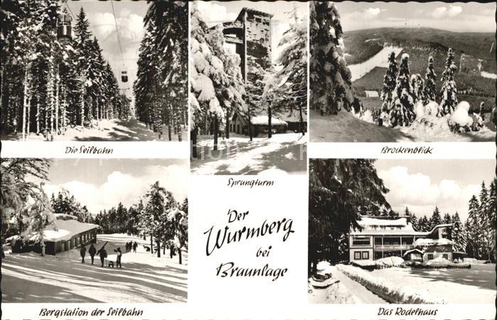 Braunlage Harz Brockenblick Rodelhaus Seilbahn