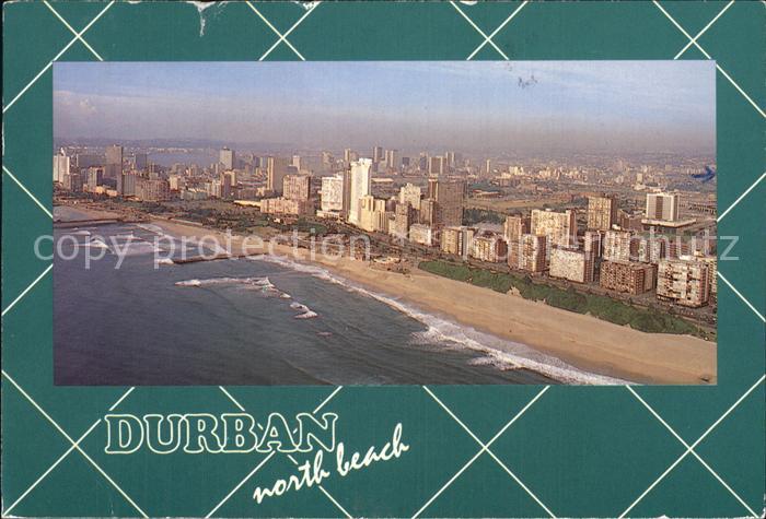 Durban South Africa North beach Fliegeraufnahme