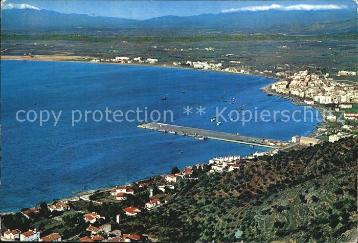 Rosas Costa Brava Cataluna Fliegeraufnahme