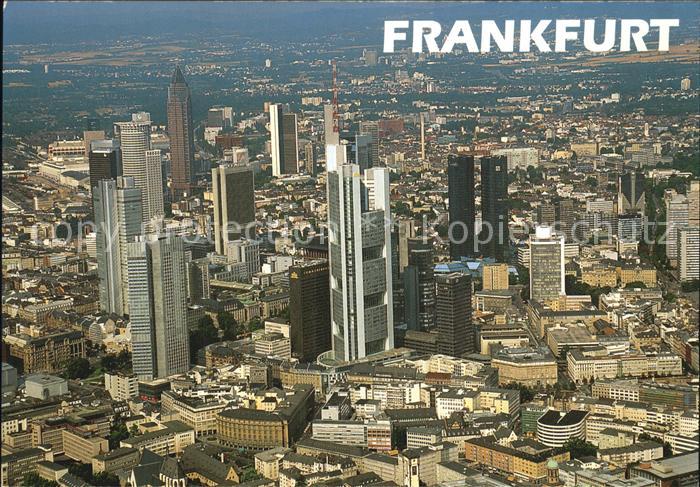 Frankfurt Main Fliegeraufnahme Skyline
