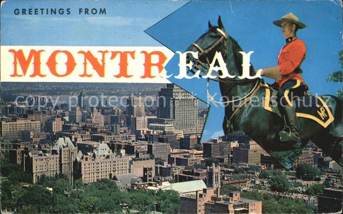 Montreal Quebec Business district from Mount Royal Royal Canadian Mounted Police