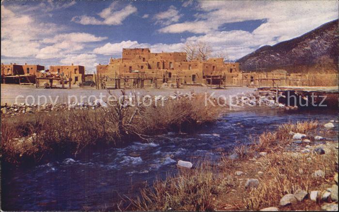 Taos Pueblo and Stream