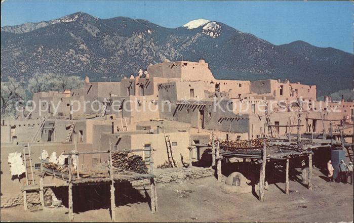 Taos South Pueblo Mountains