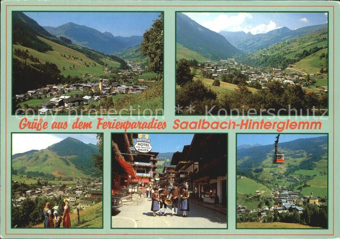 Saalbach-Hinterglemm Panorama mit Zwoelferkogel Talschluss Dorfstrasse Schattber