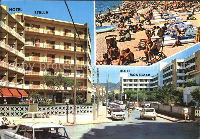 Pineda de Mar Calle Puntaires Hotel Stella Hotel Montemar Playa Strand