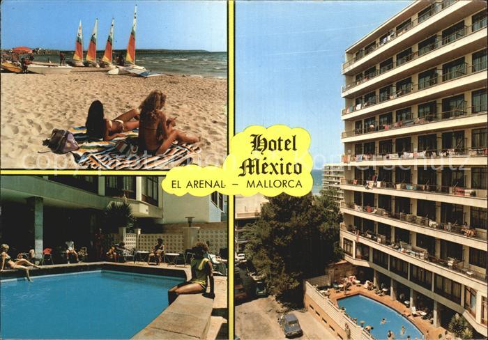 El Arenal Mallorca Hotel Mexico Swimming Pool Strand