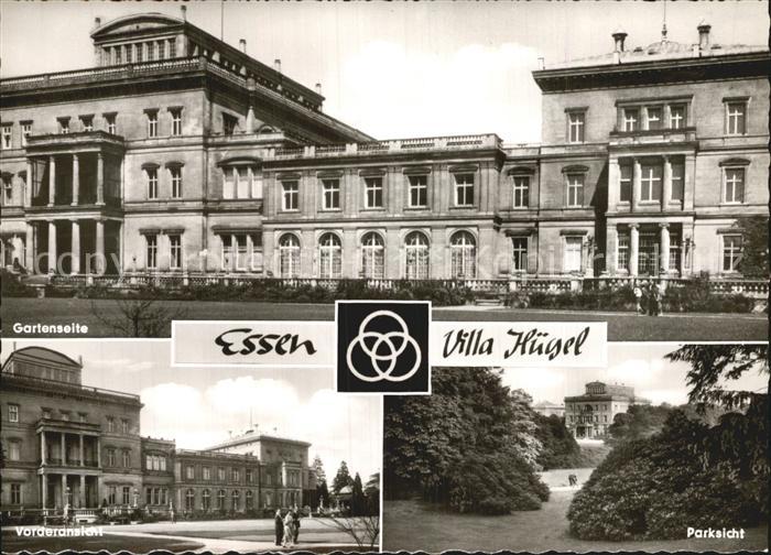 Essen Ruhr Villa Huegel Gartenseite Vorderansicht Parksicht