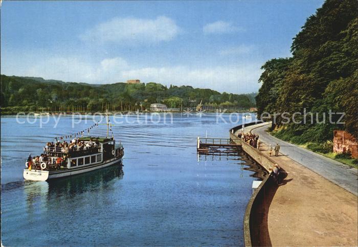 Essen Ruhr Baldeneysee Ausflugsdampfer Uferstrasse