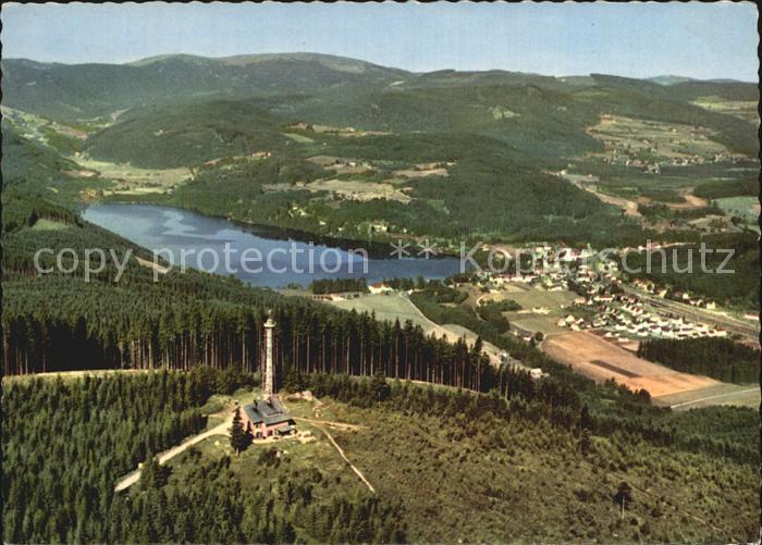 TITISEE Schwarzwald BW Panorama Blick vom Hochfirst Berggasthof Schwarzwald