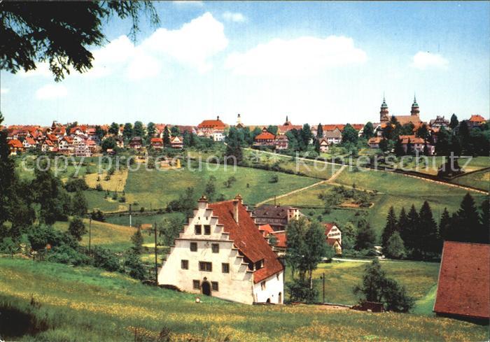 FREUDENSTADT BW Teilansicht mit Kirche
