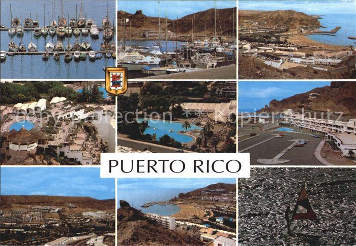 Puerto Rico Gran Canaria Diversos aspectos Hafen Hotelanlage Swimming Pool Winds