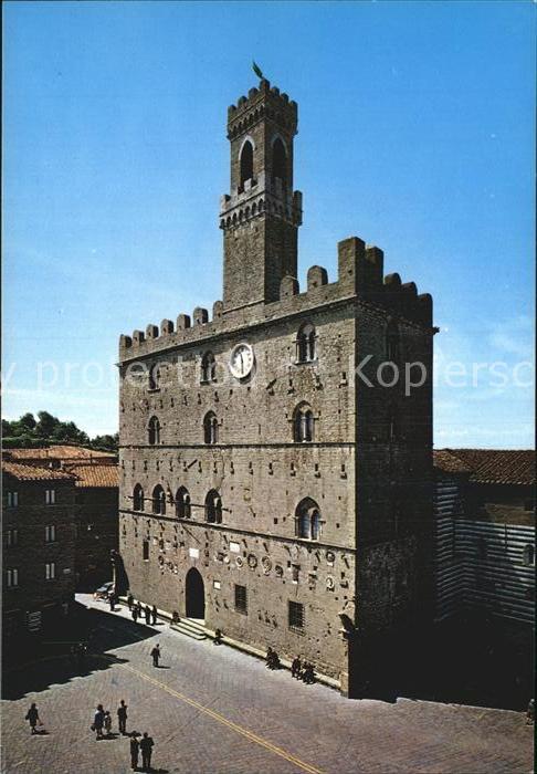 Volterra Citta Etrusca Palazzo dei Priori XIII sec Palast 13. Jhdt.