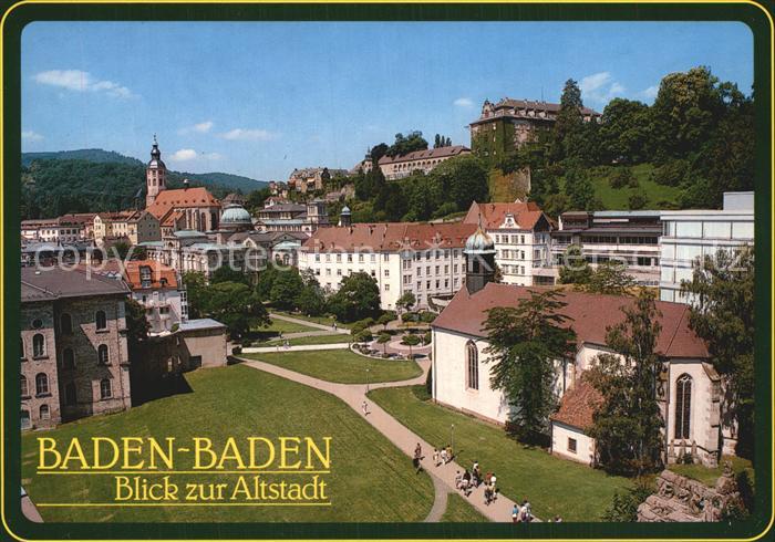 BADEN-BADEN BW Blick zur Altstadt