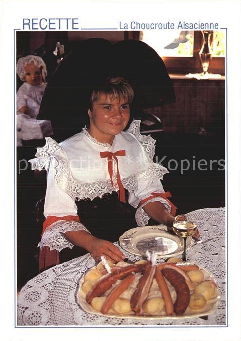 Strasbourg Alsace Recette La Choucroute Alsacienne Costume Trachten