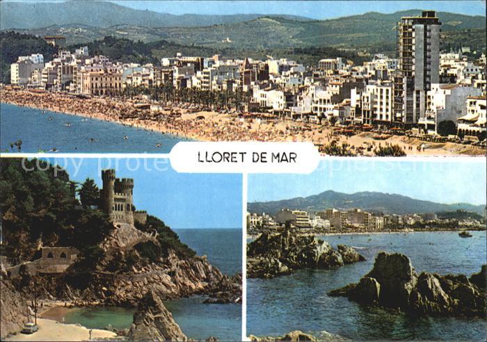 Lloret de Mar Strand Hotels Fliegeraufnahme Kueste Schloss