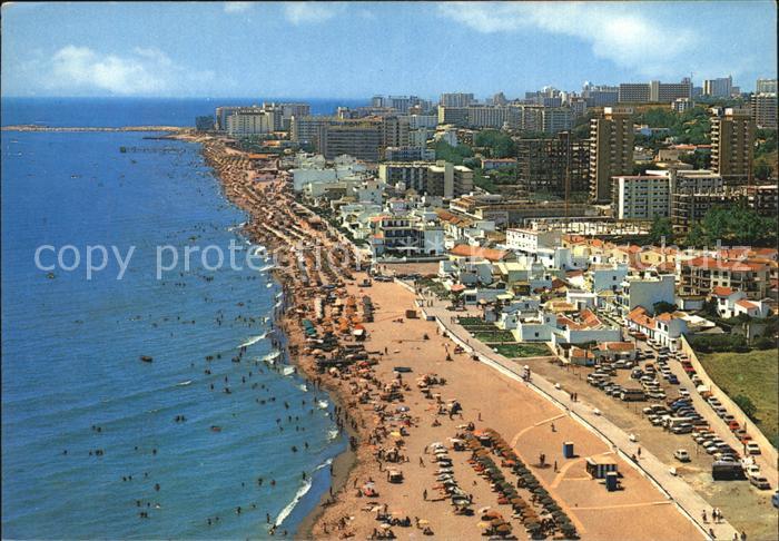 Torremolinos Vista aerea de La Carihuela Playa Strand