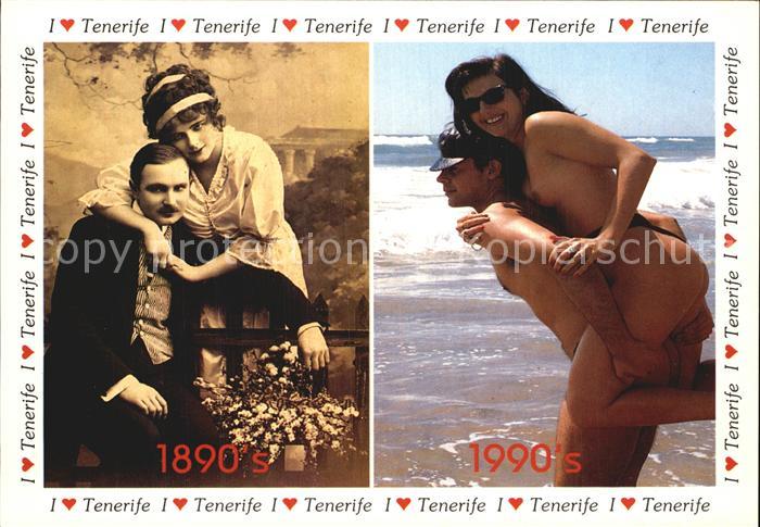 Santa Cruz de Tenerife Liebespaare um 1890 und um 1990