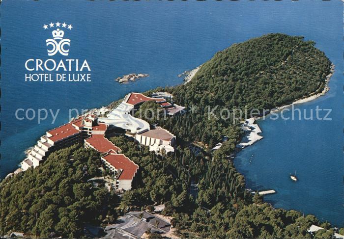 Dubrovnik Ragusa Croatie Hotel du Luxe Fliegeraufnahme