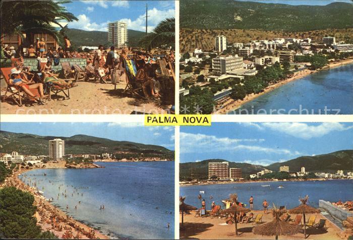 Palma Nova Mallorca Strand Panorama Kueste