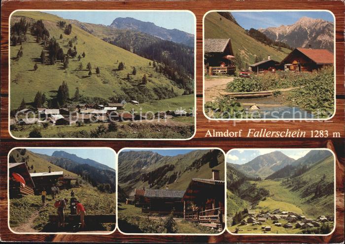 Fallerschein Almdorf im Lechtal Alpenblick