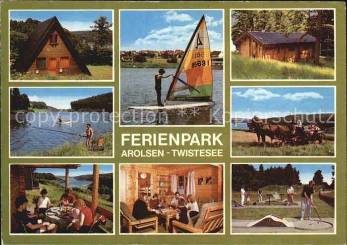 Arolsen Bad Ferienpark Twistesee Twistetalsperre Windsurfen Pferdekutsche Minigo