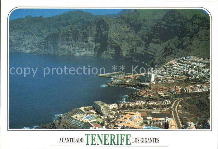 Los Gigantos Santiago del Teide Steilkueste Fliegeraufnahme