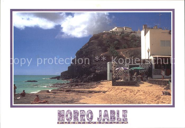 Morro Jable Restaurant am Strand Steilkueste