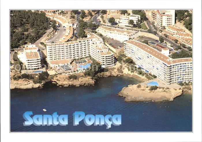 Santa Ponsa Mallorca Islas Baleares Hotels am Strand Fliegeraufnahme