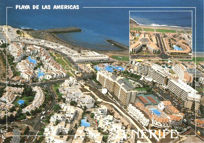 Playa de las Americas Zona turistica vista aerea