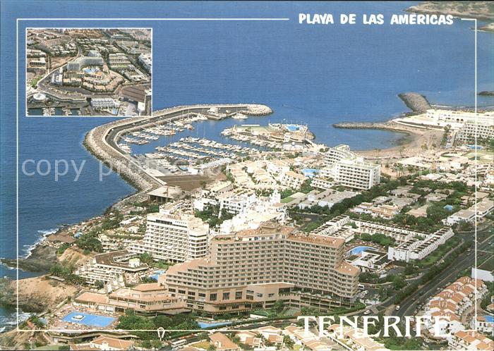 Playa de las Americas Vista aerea Urbanizacion San Eugenio y Puerto Colon Colecc