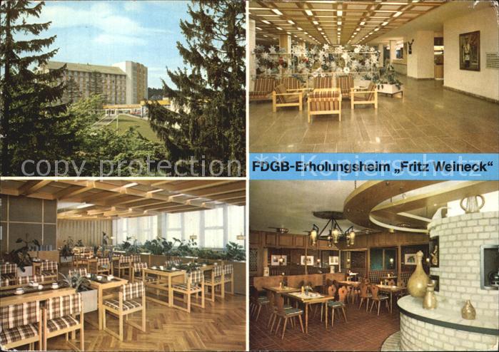 Oberhof Thueringen FDGB Erholungsheim Fritz Weineck