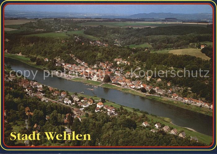 Wehlen Sachsen Luftaufnahme