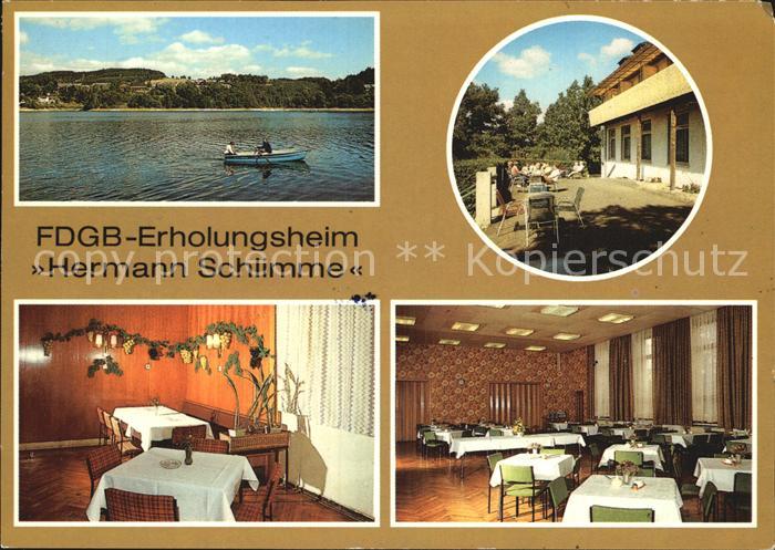 Saalburg Saale FDGB Erholungsheim Hermann Schlimme