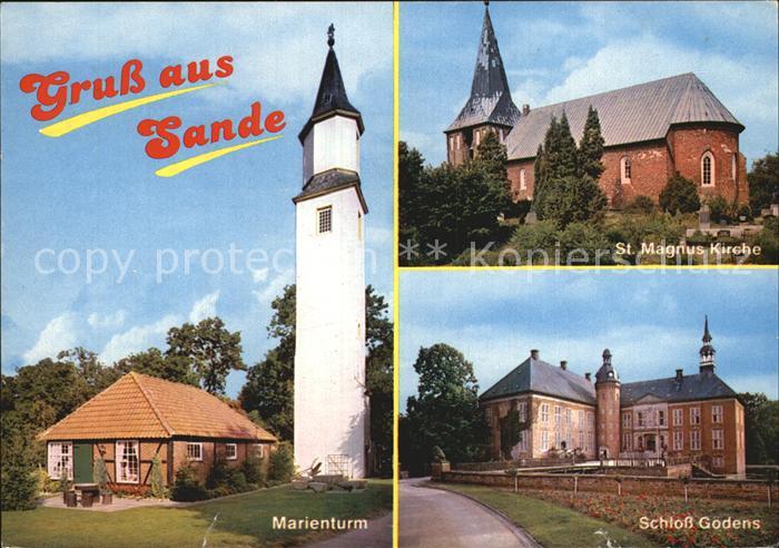 Sande Friesland Marienturm Schloss Godens Sankt Magnuskirche